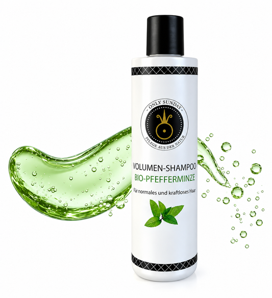 Volumen-Shampoo mit Pfefferminze